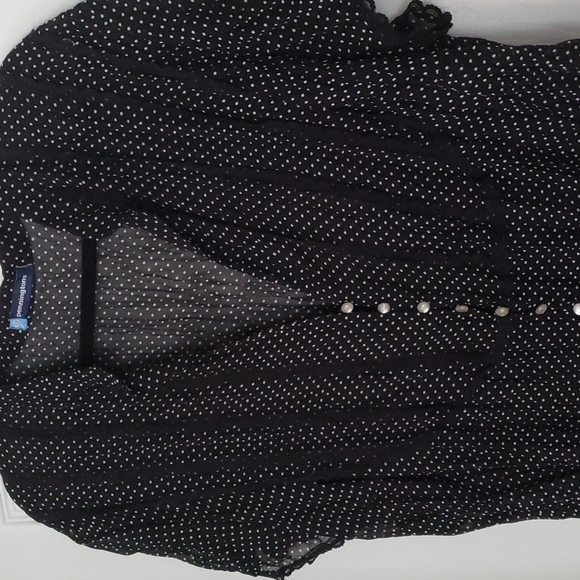 Beautiful black polka-dot blouse - Picture 6 of 6